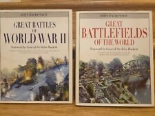Great Battlefields of the World and Great Battles of WW II, have Dust covers VG picture