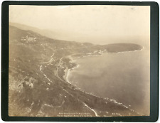 France, route de la Corniche from Nice to Monaco, view of Roquebrune, Menton and the  picture