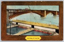 Postcard Posted 1908 Eads Bridge St Louis Missouri C7 picture