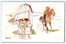 c1970's Outhouse Horse Cowboy Field Comic Unposted Vintage Postcard picture