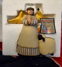 Williraye Studio O Holy Night Praying Angel Figure With Sheep WW2536 Folk Art picture