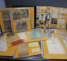 Vintage 1950s Girl High School Scrapbook Pages Photos Celebrities Sports Passes picture