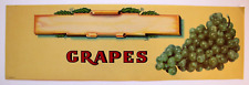 Original GRAPES grape crate label Lehmann stock label No. 4537 San Francisco CA picture