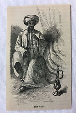 1872 small magazine engraving ~ THE CADI AND THE HOOKAH in Syria picture