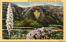 Postcard San Bernardino Mountains CA The Arrowhead landmark  picture
