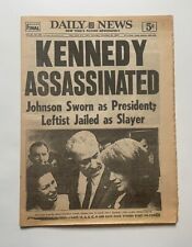 New York Daily News. KENNEDY ASSASSINATED. Dated 11/23/63. Complete/Vintage picture