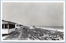Postcard RPPC Fort Walton Beach FL Cottages Tower Beach Okaloosa Island R43 picture