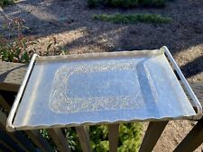 Vintage 1950's Hand Forged Everlast Aluminum Serving Tray Excellent Condition picture