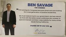 BEN SAVAGE two political flyers for Congress Boy Meets World 2024 picture