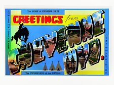 Greetings from Cheyenne, Wyoming Postcard - HOLOGRAPHIC SILVER GleeBeeCo #GRTH-H picture