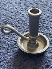 Pewter Casting Company Finger Loop Candlestick Holder Chamberstick picture