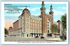 Richmond Virginia VA Postcard Acca Temple Mosque Laurel And Main Streets c1940's picture