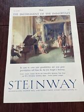 Steinway Piano Vintage Ad Instrument of the Immortals The Sketch 1927 picture