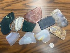 Large Lot Of Random Tumbled Rock Slabs picture