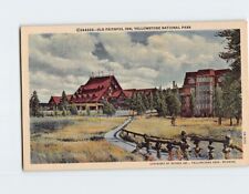 Postcard Old Faithful Inn Yellowstone National Park Wyoming USA picture