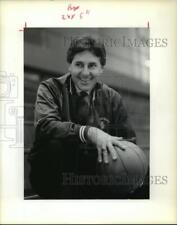 1990 Press Photo Nicholls State University Basketball Coach, Ricky Broussard picture