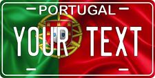 Portugal Flag Wave License Plate Personalized Car Auto Bike Motorcycle Custom picture