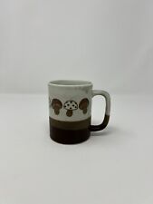 Vintage 70s Otagiri Mushroom Stoneware Coffee Tea Mug Brown Speckled Japan picture