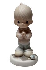 Precious Moments Praying Boy Figurine Retired 86 Help Lord Religious picture