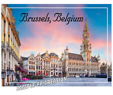 BRUSSELS, BELGIUM photo fridge MAGNET 4 X 3 inches TRAVEL picture