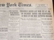 1918 FEBRUARY 9 NEW YORK TIMES - TUSCANIA'S DEATH LIST NOW AT 166 - NT 8235 picture