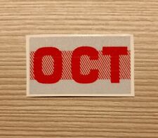 October, California DMV license plate month sticker tags. RED. YOM picture