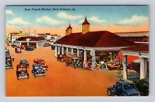 New Orleans LA-Louisiana, New French Market, Advertising, Vintage Postcard picture