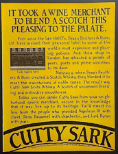 1977 Cutty Sark Scotch It Took A Wine Merchant... Vtg 1970's Magazine Print Ad picture