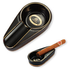 Galiner Cigar Ashtray Ceramic Outdoor Travel Cigarette Holder Vintage Ashtrays picture