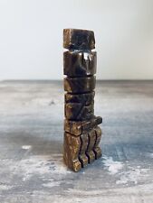 Small Carved Stone Totem Pole  picture