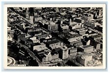 1936 Aerial Downtown Buildings Auckland New Zealand RPPC Photo Vintage Postcard picture