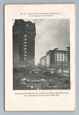 1906 Market Street Earthquake San Francisco CA UDB Postcard picture