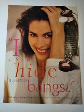 Corn Slik Haircare Used to Hide Behind the Bangs Vintage 1990s Print Ad picture