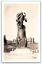 c1930's Liberty Monument Ticonderoga New York NY RPPC Photo Vintage Postcard picture