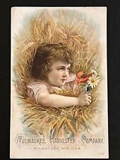 1890’s Trade Card ~ Milwaukee Harvester Company ~ Pre International Harvester picture