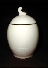Triomphe Fine Ivory China USA LEAF LACE Sugar Bowl w Domed Lid (bas-clo) picture