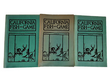 Lot of 3 Vintage 1969 California Fish & Game Booklets Pamphlets Jan July Oct picture