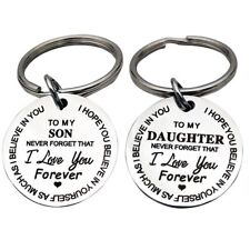 Best Father Mother To My Son Inspirational Gift keychain I Love You Forever picture