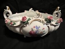 Antique Royal Dresden bowl with roses, marked bottom picture