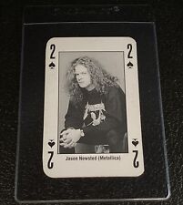 1993 Kerrang Card Jason Newsted Metallica The King Of Metal Playing Card Rock picture