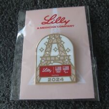 2024 Paris Summer Olympic Paralympic Paris Lilly Dual Logo Partner Pin #2 picture
