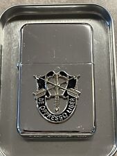 Military Star Lighter US Army Special Forces Crest  Chrome Lighter  picture