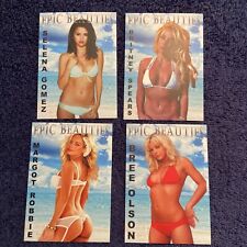 Epic Beauties 4 Card Lot- Gomez,Robbie, Spears, Olson picture