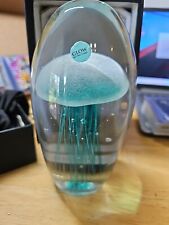  Dynasty Gallery Handmade Glow in the Dark Jellyfish Crystal Glass Paperweight picture