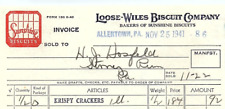 1941 ALLENTOWN PA LOOSE-WILES SUNSHINE BISCUIT COMPANY BILLHEAD INVOICE Z4055 picture