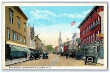 Laconia New Hampshire Postcard Main Street Looking North c1920 Vintage Antique picture