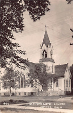 1940's Era Real Photo Postcard of the German Lutheran Church, Le Mars, Iowa picture