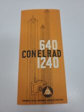 Vtg 1956 CONELRAD Federal Civil Defense Administration Booklet In Case Of Attack picture