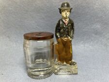 1915+ Antique  Charlie Chaplin Glass Candy Container Bank - West Bros. Glass picture
