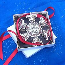 NEW • Gorham 1977 SNOWFLAKE Sterling Silver Christmas Ornament 8th Ed picture